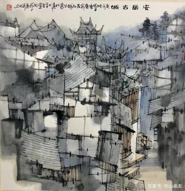 著名畫家沈向然，“每日一歌”中國(guó)畫作品欣賞